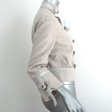 Stella McCartney Military Jacket Stone Hemp-Cotton Size 40