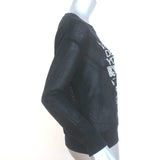 R13 Rock Destroys Sweater Black Mesh Cotton Knit Size Small NEW