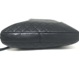 Chanel Ligne Cambon CC Large Messenger Bag Black Quilted Leather
