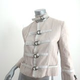 Stella McCartney Military Jacket Stone Hemp-Cotton Size 40