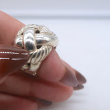 David Yurman Belmont Curb Chain Ring Sterling Silver Size 7