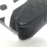 Chanel Ligne Cambon CC Large Messenger Bag Black Quilted Leather
