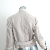 Stella McCartney Military Jacket Stone Hemp-Cotton Size 40