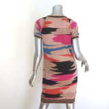 Missoni Space Dye Short Sleeve Mini Dress Tan/Multi Wool-Blend Size 42