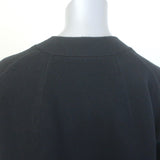 Vince Oversized V-Neck Cardigan Black Wool-Blend Size Extra Small NEW