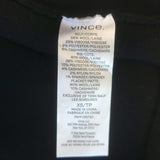 Vince Oversized V-Neck Cardigan Black Wool-Blend Size Extra Small NEW