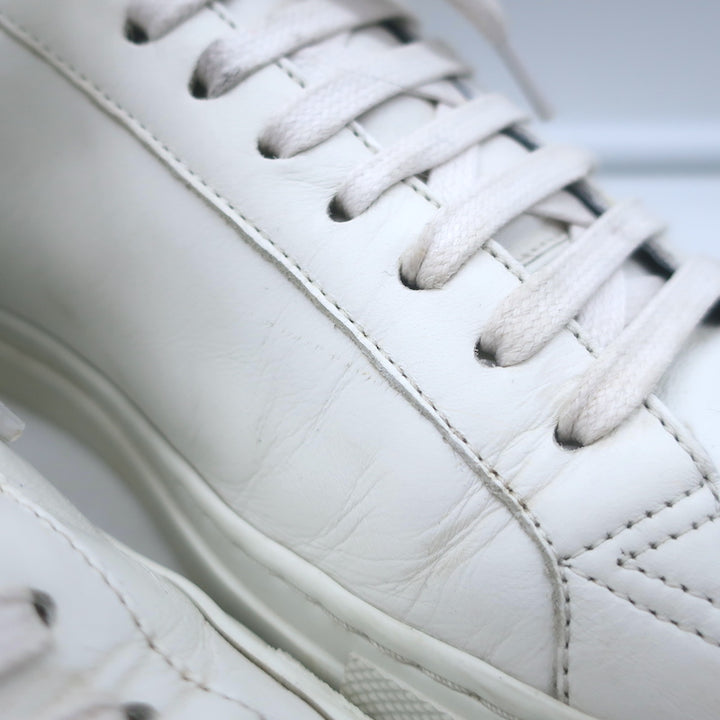 Givenchy Urban Street Low Top Sneakers White &amp; Black Leather Size 42