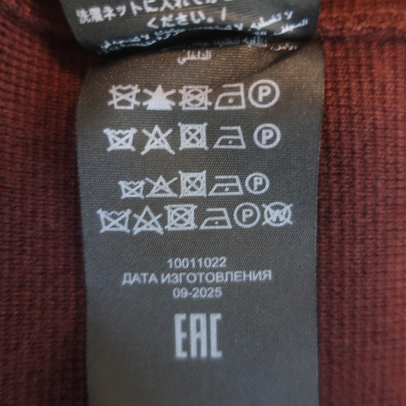 Tory Burch Kendra Contrast-Trim Cardigan Merlot/Black Wool Size Extra Small NEW