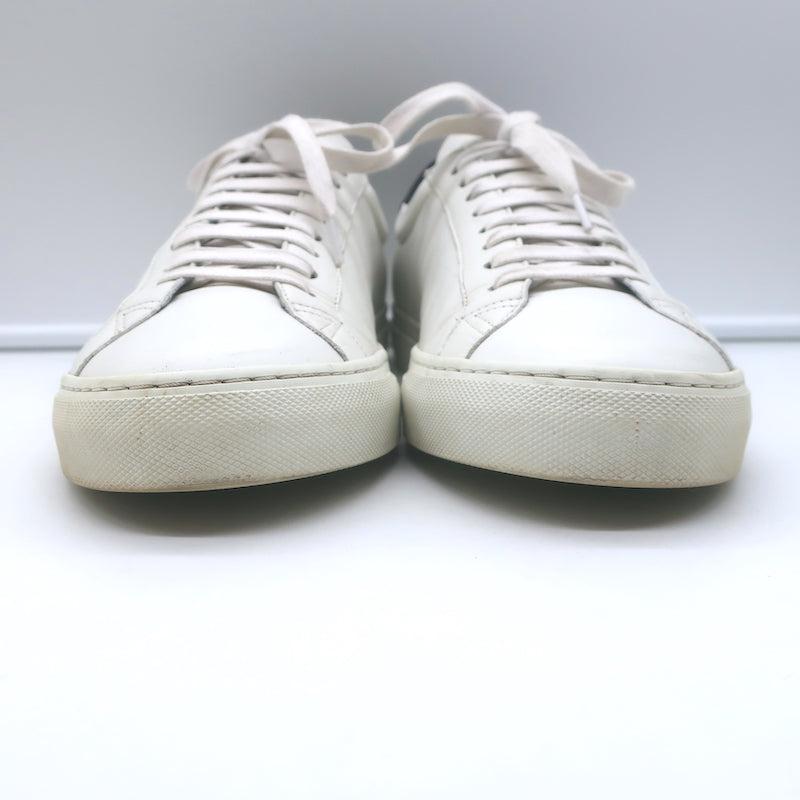Givenchy Urban Street Low Top Sneakers White &amp; Black Leather Size 42
