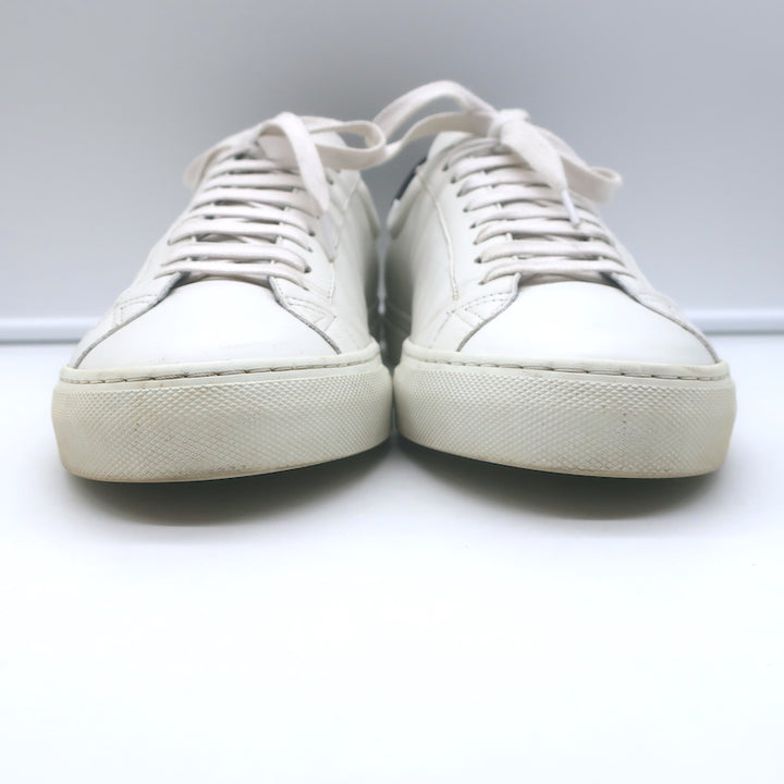 Givenchy Urban Street Low Top Sneakers White &amp; Black Leather Size 42