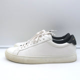 Givenchy Urban Street Low Top Sneakers White & Black Leather Size 42