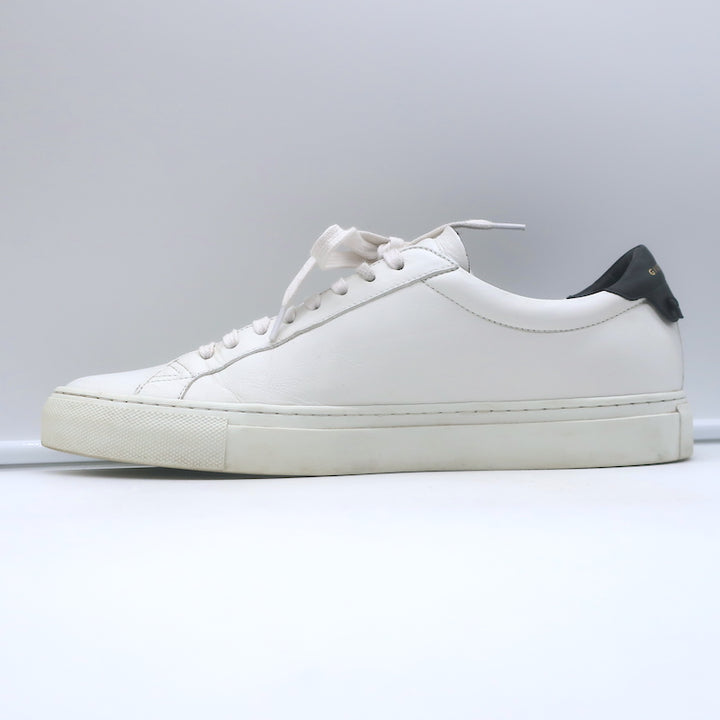 Givenchy Urban Street Low Top Sneakers White &amp; Black Leather Size 42