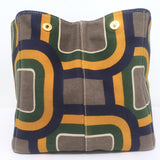 Prada Canapa Stampata Large Tote Bag Gray/Multi Printed Canvas