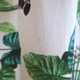 Johanna Ortiz Great Oasis Maxi Halter Dress Tropical Floral Print Cotton Size 6
