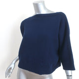 Demylee x Clare V. Boatneck Sweater Navy Wool Size Medium