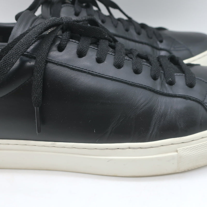 Givenchy Urban Street Low Top Sneakers Black Leather Size 42.5