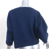 Demylee x Clare V. Boatneck Sweater Navy Wool Size Medium
