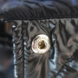 Moncler Anse Faux Fur-Collar Down Puffer Vest Gunmetal Size 0