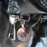 Moncler Anse Faux Fur-Collar Down Puffer Vest Gunmetal Size 0