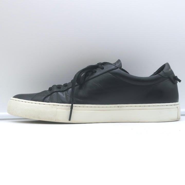 Givenchy Urban Street Low Top Sneakers Black Leather Size 42.5