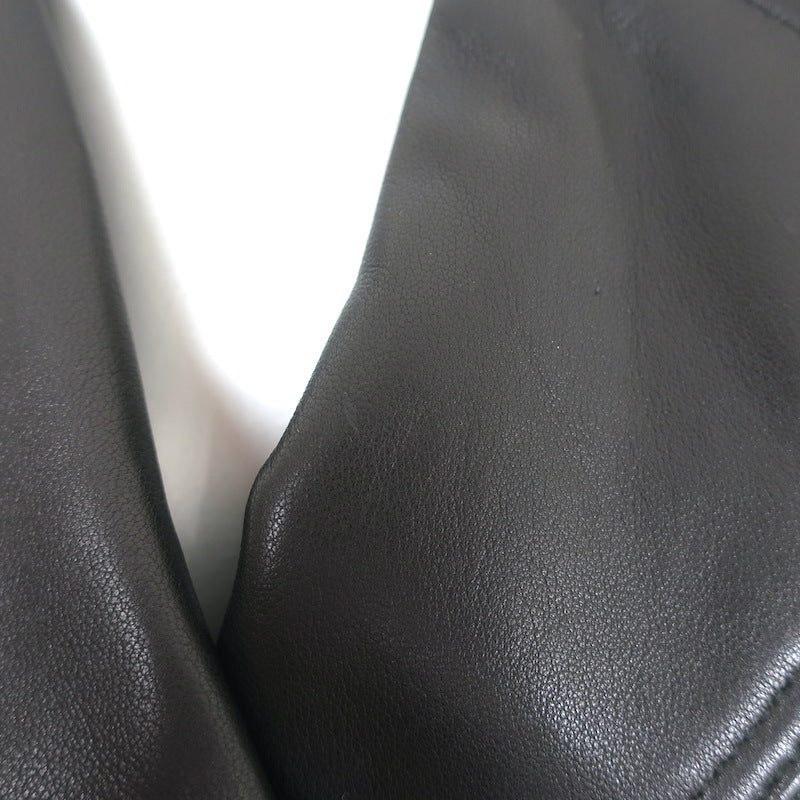MICHAEL Michael Kors Leather Moto Vest Black Size Extra Small
