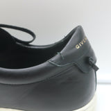 Givenchy Urban Street Low Top Sneakers Black Leather Size 42.5