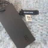 R13 Boucle Crewneck Sweater Light Blue Size Extra Small Oversize Pullover NEW