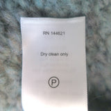 R13 Boucle Crewneck Sweater Light Blue Size Extra Small Oversize Pullover NEW