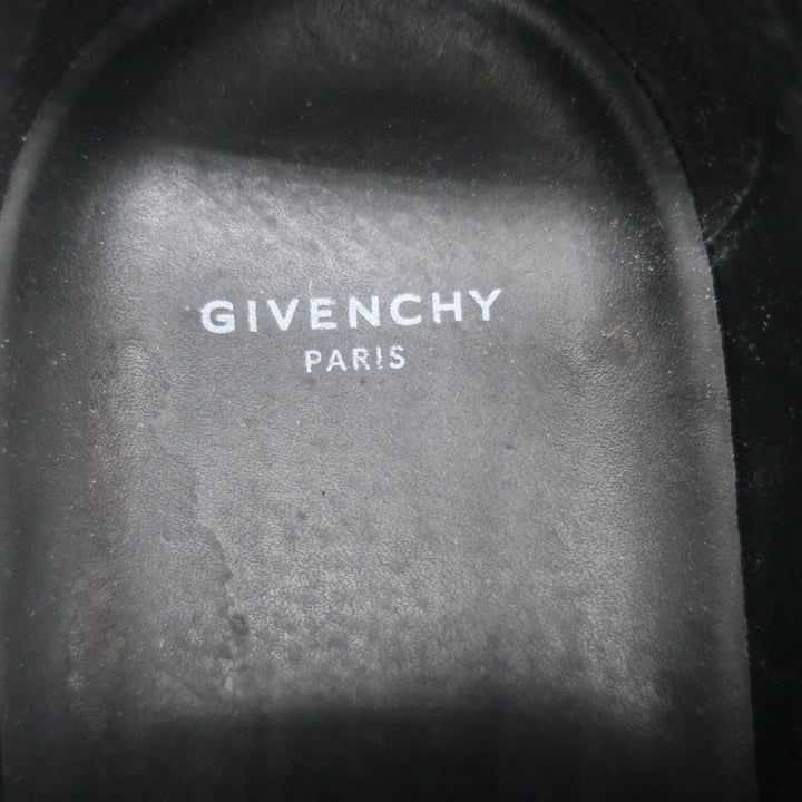 Givenchy Urban Street Low Top Sneakers Black Leather Size 42.5