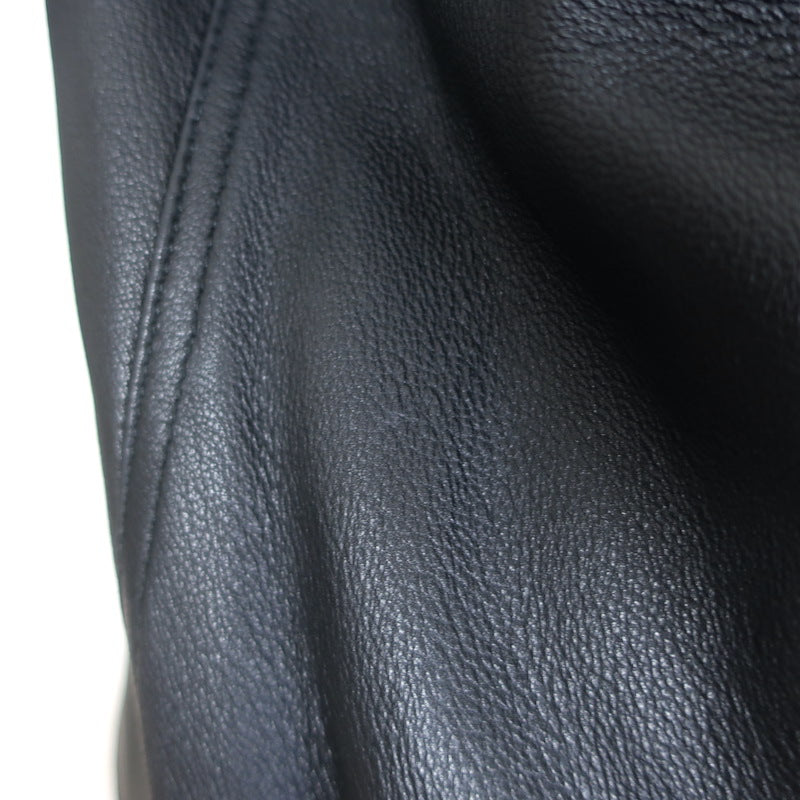 MICHAEL Michael Kors Leather Moto Vest Black Size Extra Small