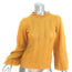 Ulla Johnson Dionne Cashmere Sweater Mustard Pointelle Knit Size Small