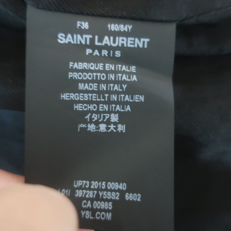 Saint Laurent Classic Washed Leather Motorcycle Jacket Rose Poudre Size 36