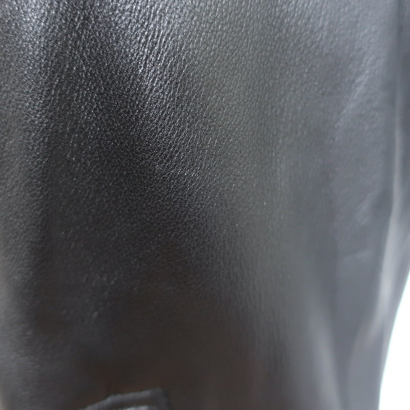 MICHAEL Michael Kors Leather Moto Vest Black Size Extra Small