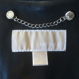 MICHAEL Michael Kors Leather Moto Vest Black Size Extra Small