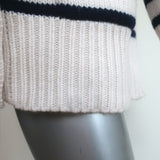 La Ligne Marin Striped Cardigan Cream/Navy Wool-Cashmere Size Extra Small