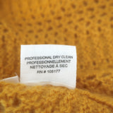 Ulla Johnson Dionne Cashmere Sweater Mustard Pointelle Knit Size Small