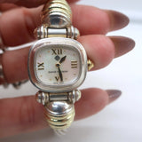 David Yurman Thoroughbred Mother of Pearl Cable Watch Sterling Silver & 14k Gold
