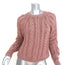 Ulla Johnson Niva Cable Knit Sweater Rosewood Pink Cotton Size Petite/Small NEW