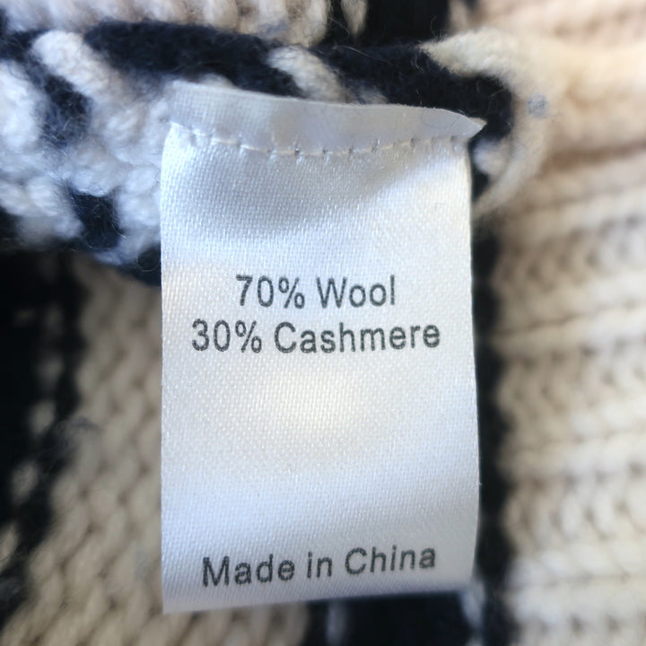 La Ligne Marin Striped Cardigan Cream/Navy Wool-Cashmere Size Extra Small