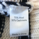 La Ligne Marin Striped Cardigan Cream/Navy Wool-Cashmere Size Extra Small