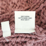 Ulla Johnson Niva Cable Knit Sweater Rosewood Pink Cotton Size Petite/Small NEW