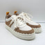 See by Chloe Lauren Low Top Sneakers White Leather & Brown Suede Size 39