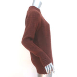 Tibi Soft Mohair Oversize Sweater Brown Size Extra Extra Small Crewneck Pullover