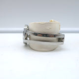 Movado Amorosa Black Dial Watch Stainless Steel