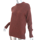 Tibi Soft Mohair Oversize Sweater Brown Size Extra Extra Small Crewneck Pullover