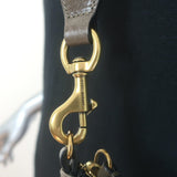 Isabel Marant Nessah Logo-Strap Crossbody Bag Olive Brown Leather