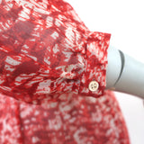 Isabel Marant Etoile Danzig Mini Dress Red Printed Chiffon Size 38