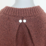 Tibi Soft Mohair Oversize Sweater Brown Size Extra Extra Small Crewneck Pullover