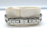 Movado Amorosa Black Dial Watch Stainless Steel