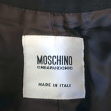 Moschino Cheap and Chic Scalloped Blazer Dark Brown Wool Size 44 Two-Button Jacket